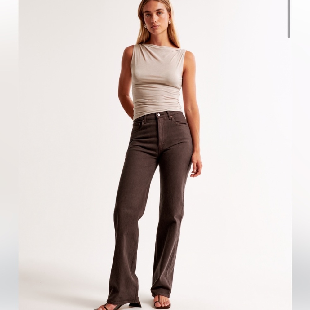 Abercrombie & Fitch SAND Straight Leg Jeans